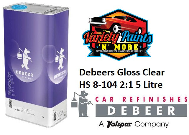 Debeers Gloss Clear HS 8-104 2:1 5 Litre