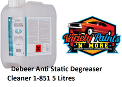Debeer Anti Static Degreaser Cleaner 1-851 5 Litres Variety Paints N More