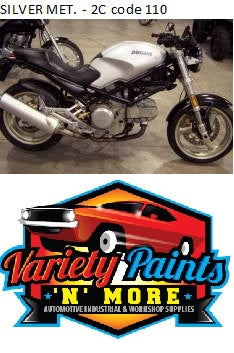 Ducati 110 SILVER MET. - 2C 2001 On Basecoat Spray Paint 300 Gram