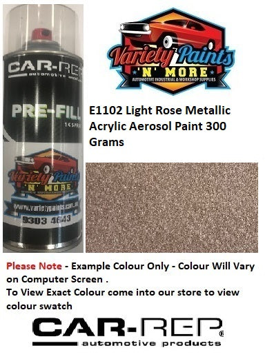 E1102 Light Rose Metallic Acrylic Aerosol Paint 300 Grams