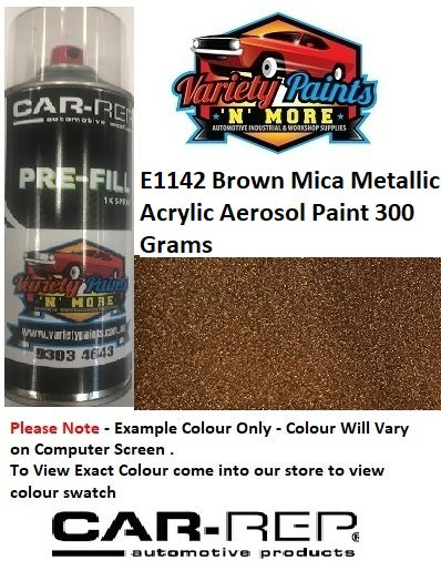 E1142 Brown Mica Metallic ACRYLIC Aerosol Paint 300 Grams