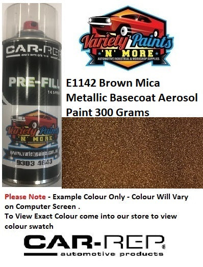 E1142 Brown Mica Metallic Basecoat Aerosol Paint 300 Grams