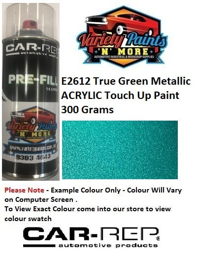 E2612 True Green Metallic ACRYLIC Touch Up Paint 300 Grams
