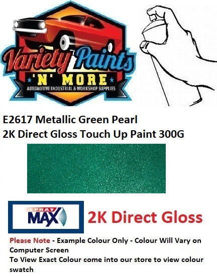 E2617 Metallic Green Pearl 2K Direct Gloss Touch Up Paint 300 Grams