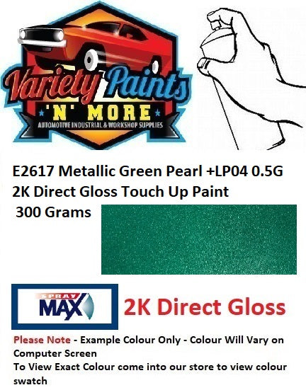 E2617 Metallic Green Pearl +LP04 0.5G 2K Direct Gloss Touch Up Paint 300 Grams