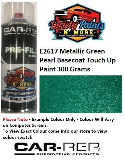 E2617 Metallic Green Pearl BASECOAT Touch Up Paint 300 Grams