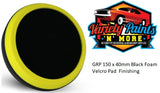 GRP 150 x 40mm Black Foam Velcro Pad  Finishing