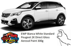 EWP Bianca White Standard Peugeot 2K Direct Gloss Spray Paint 300 Grams