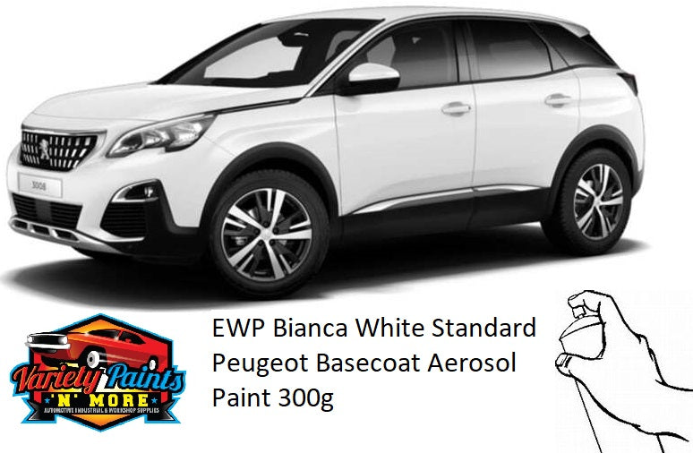 EWP Bianca White Standard Peugeot Basecoat Spray Paint 300 Grams