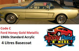 Valspar Basecoat C Ford Honey Gold Metallic 1960s 4 Litre