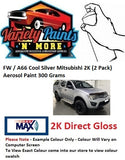 FW / A66 Cool Silver Mitsubishi 2K (2 Pack)  Aerosol Paint 300 Grams