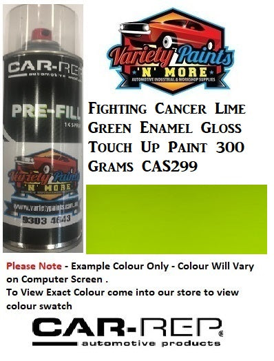 Fighting Cancer Lime Green Enamel Gloss Touch Up Paint 300 Grams CAS299