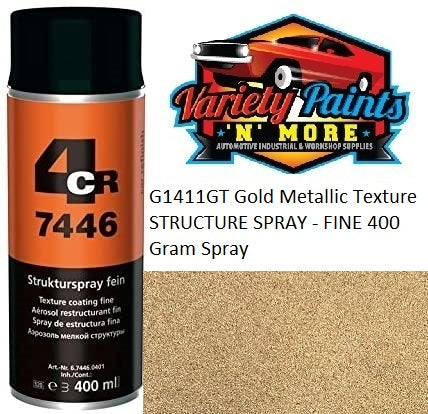 G1411GT Gold Metallic Texture STRUCTURE SPRAY - FINE 400 Gram Spray
