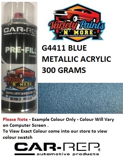 G4411 Blue Metallic ACRYLIC Aerosol Paint 300 Grams