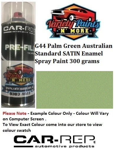 G44 Palm Green Australian Standard SATIN Enamel Custom Spray Paint 300 grams