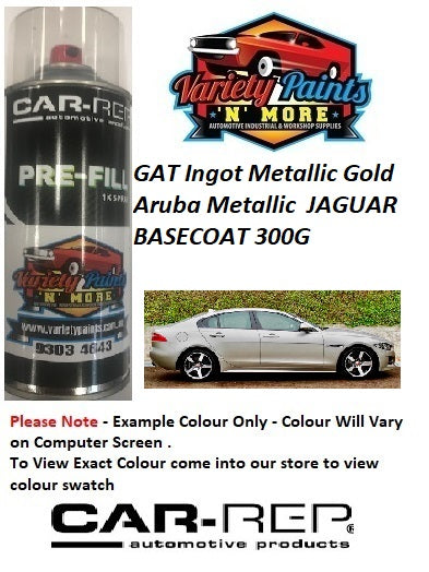 GAT Ingot Metallic Gold /Aruba Metallic JAGUAR BASECOAT Aerosol 300 Grams