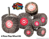 Geiger 8 Pieces Flap Wheel Kit Drill Mounted