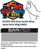 37286 GL107A  APO Grey Gloss Acrylic Spray Paint 300g S4836