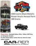 GN0 Cosmic Black Metallic Nissan ACRYLIC Aerosol Paint 300 Grams
