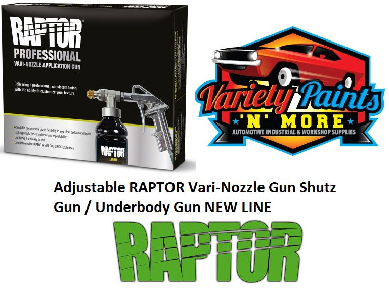 Adjustable RAPTOR Vari-Nozzle Gun Shutz Gun / Underbody Gun NEW LINE