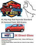 HL Hip Hop Red Hyundai Standard 2K Aerosol Paint 300 Grams
