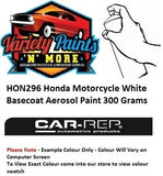 HON296 Honda Motorcycle White Basecoat Aerosol Paint 300 Grams