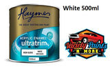 Haymes Ultra Trim Semi Gloss Enamel White Base 500ml