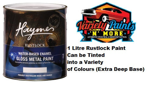 Haymes Rustlock Waterbased Enamel Extra Deep Base 1 Litre