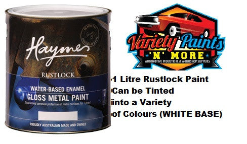 Haymes Rustlock Waterbased Enamel White Base 1 Litre