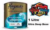 Haymes Ultra Trim Semi Gloss Enamel Ultra Deep Base 1 Litre UDT