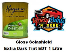 Haymes Solashield Exterior Paint Gloss 1 Litre Extra Deep Base EDT