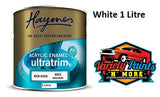 Haymes Ultra Trim Gloss Acrylic Enamel White Base 1 Litre Variety Paints N More