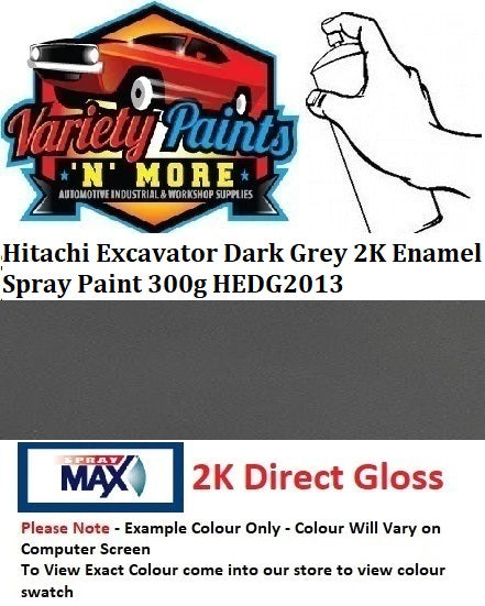 HEDG2013 Hitachi Excavator Dark Grey 2K Enamel Spray Paint 300g 1IS 31A
