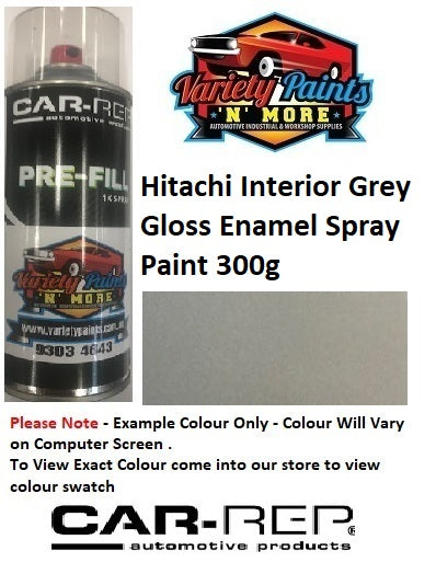 Hitachi Interior Grey Gloss Enamel Spray Paint 300g