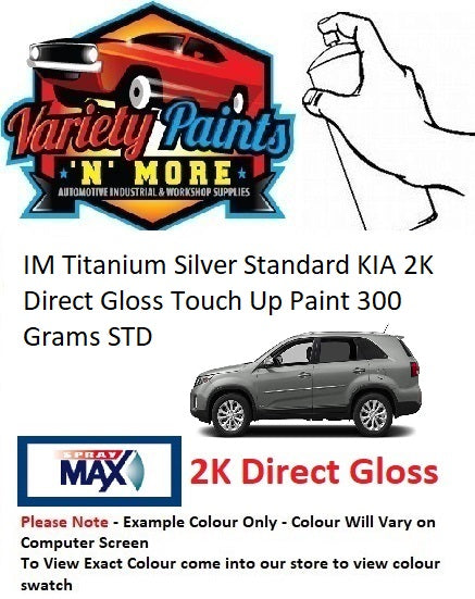IM Titanium Silver Standard KIA 2K Direct Gloss Touch Up Paint 300 Grams STD