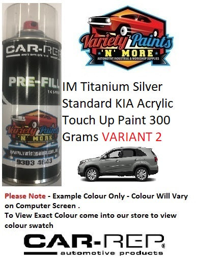 IM Titanium Silver Standard KIA Acrylic Touch Up Paint 300 Grams VARIANT 2