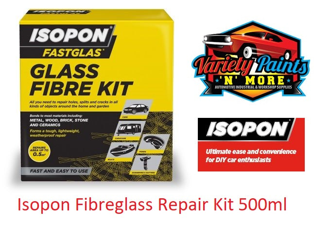 Isopon Fibreglass Repair Kit 500ml Variety Paints N More