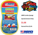 ABRO Jumbo Sponge 21.5 X 11 X 6CM (INSTORE ONLY DEAL)