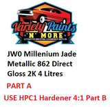JW0 Millenium Jade Metallic Valspar 4 litre 862 Direct Gloss 2K Paint Mix