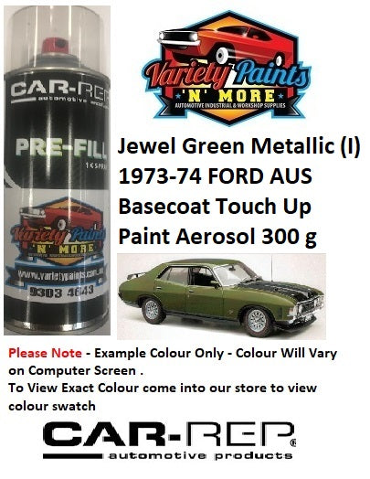 Jewel Green Metallic (I) 1973-74 FORD AUS Basecoat Touch Up Paint Aerosol 300 grams