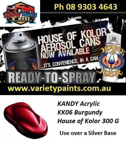 KANDY Acrylic KK06 Burgundy House of Kolor 300 Grams
