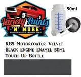 KBS Motorcoater Velvet Black Engine Enamel 50ml Touch Up Bottle