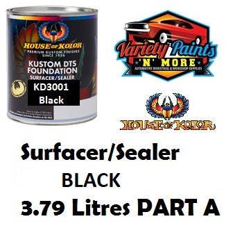 Kustom DTS Foundation Surfacer/Sealer Black 1 Gallon House of Kolor
