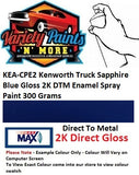 KEA-CPE2 Kenworth Truck Sapphire Blue Gloss 2K DTM Enamel Spray Paint 300 Grams