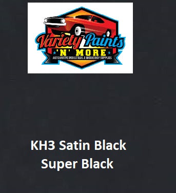 Variety Paints KH3 Super Black SATIN Acrylic Touch Up Paint 300 Grams