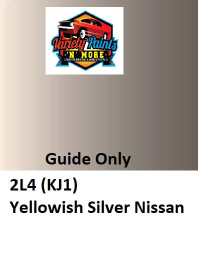 2L4 (KJ1) Yellowish Silver Nissan 2K Direct Gloss Aerosol Paint 300 Grams