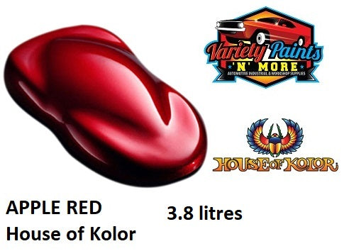 House of Kolor Apple Red Urethane Kandy  3.8 Litres
