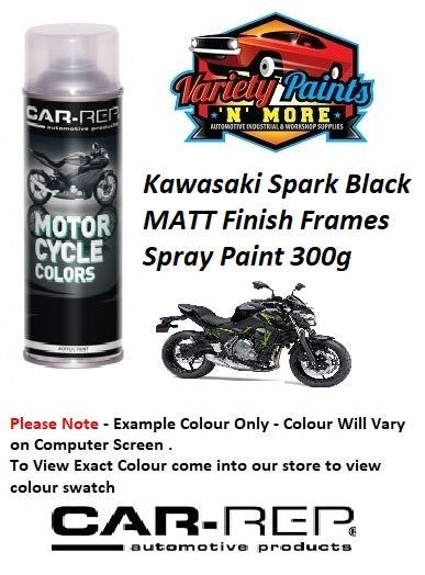 Kawasaki Spark Black MATT Finish Frames Spray Paint 300g
