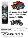 Kawasaki Spark Black MATT Finish Frames Spray Paint 300g 