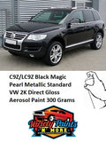 C9Z/LC9Z Black Magic Pearl Metallic Standard VW 2K Direct Gloss Aerosol Paint 300 Grams